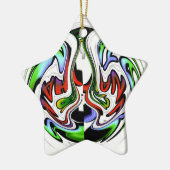 Hakuna Matata mit Abstraktem Whirl und Gradienten Keramik Ornament (Links)