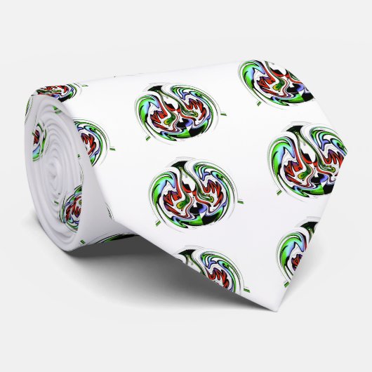 Hakuna Matata mit Abstraktem Whirl und Gradienten Krawatte (Gerollt)