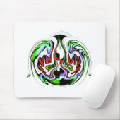 Hakuna Matata mit Abstraktem Whirl und Gradienten Mousepad (Mit Mouse)