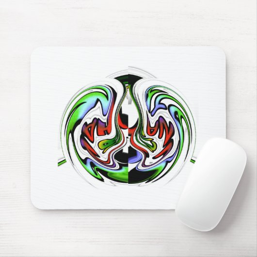 Hakuna Matata mit Abstraktem Whirl und Gradienten Mousepad (Mit Mouse)