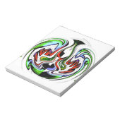 Hakuna Matata mit Abstraktem Whirl und Gradienten Notizblock (Rotiert)