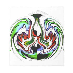 Hakuna Matata mit Abstraktem Whirl und Gradienten Notizblock