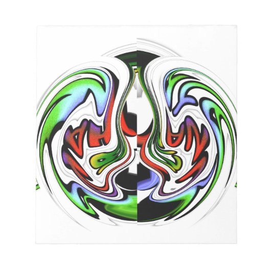 Hakuna Matata mit Abstraktem Whirl und Gradienten Notizblock (Vorderseite)