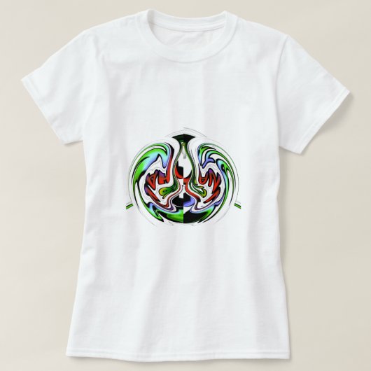 Hakuna Matata mit Abstraktem Whirl und Gradienten T-Shirt (Design vorne)
