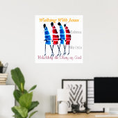 Hakuna Matata Mit Jesus Wandeln Poster (Heimbüro)