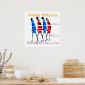 Hakuna Matata Mit Jesus Wandeln Poster (Küche)