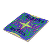 Hakuna matata Mombasa Kanga Fliese (Seite)