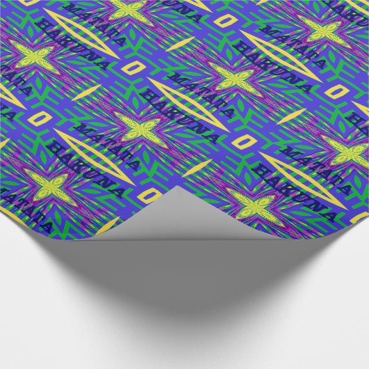 Hakuna matata Mombasa Kanga Geschenkpapier (Ecke)