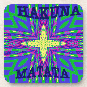 Hakuna matata Mombasa Kanga Getränkeuntersetzer