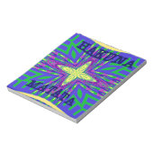 Hakuna matata Mombasa Kanga Notizblock (Rotiert)