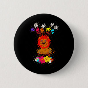 Hakuna Matata niedlicher Löwenkönig Button