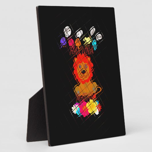 Hakuna Matata niedlicher Löwenkönig Fotoplatte (Seite)