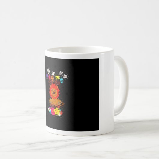 Hakuna Matata niedlicher Löwenkönig Kaffeetasse (VorderseiteRechts)