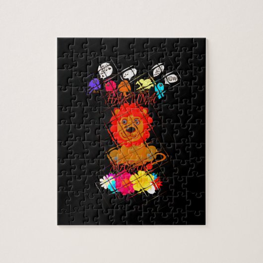 Hakuna Matata niedlicher Löwenkönig Puzzle (Vertikal)