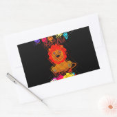 Hakuna Matata niedlicher Löwenkönig Rechteckiger Aufkleber (Umschlag)