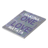 HAKUNA MATATA NOTIZBLOCK (Rotiert)