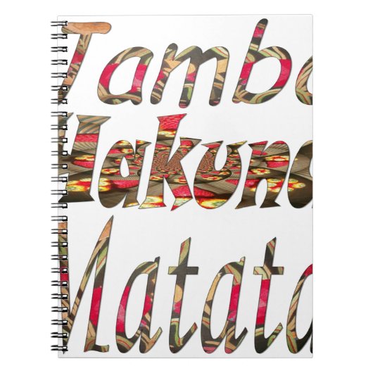 Hakuna Matata Notizblock (Vorderseite)