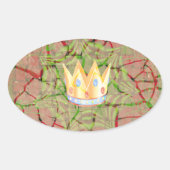 Hakuna matata ovaler aufkleber (Vorderseite)