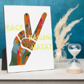 Hakuna Matata Peace Fotoplatte (Seite)