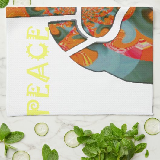 Hakuna Matata Peace Geschirrtuch (Gefaltet)