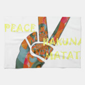 Hakuna Matata Peace Geschirrtuch (Horizontal)