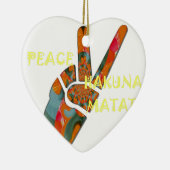 Hakuna Matata Peace Keramikornament (Rechts)