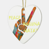 Hakuna Matata Peace Keramikornament (Links)