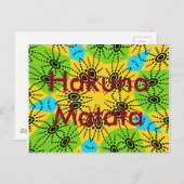 Hakuna Matata Postcard Postkarte (Vorne/Hinten)