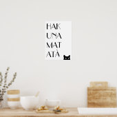 Hakuna Matata Poster (Küche)