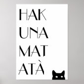Hakuna Matata Poster (Vorne)