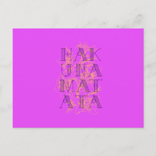 Hakuna Matata Postkarte (Vorderseite)