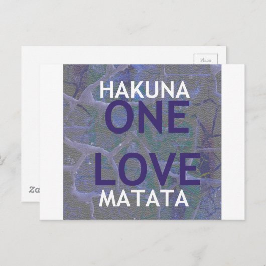 HAKUNA MATATA POSTKARTE (Vorne/Hinten)