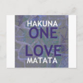 HAKUNA MATATA POSTKARTE (Vorderseite)