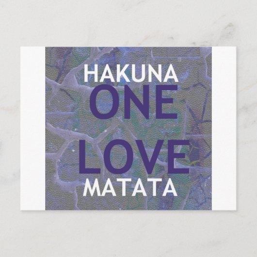 HAKUNA MATATA POSTKARTE (Vorderseite)