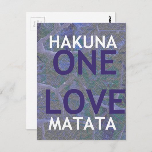 HAKUNA MATATA POSTKARTE (Vorne/Hinten)