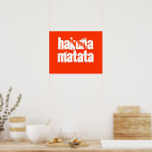 Hakuna Matata Print Poster (Küche)
