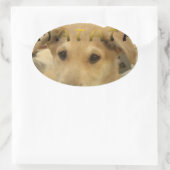 "Hakuna Matata Pup" - Worry-free Puppy Liebe Ovaler Aufkleber (Tasche)