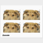 "Hakuna Matata Pup" - Worry-free Puppy Liebe Rechteckiger Aufkleber (Blatt)