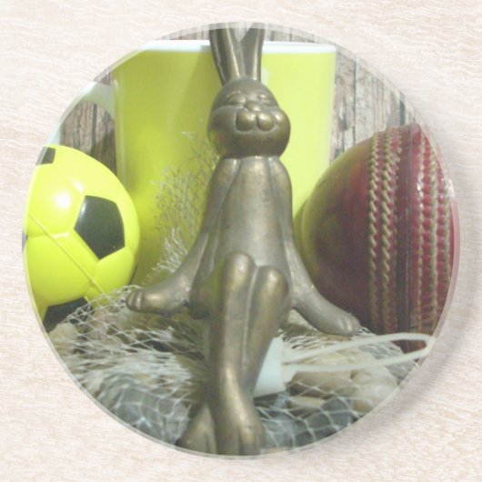 Hakuna Matata Rabbit Chilling back.png Sandstein Untersetzer (Vorne)