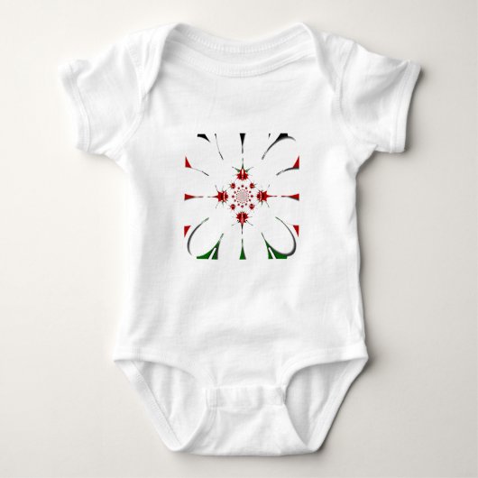 HAKUNA MATATA RED GREEN BABY STRAMPLER (Vorderseite)