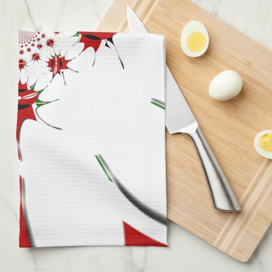 HAKUNA MATATA RED GREEN GESCHIRRTUCH (Viertel Falte)