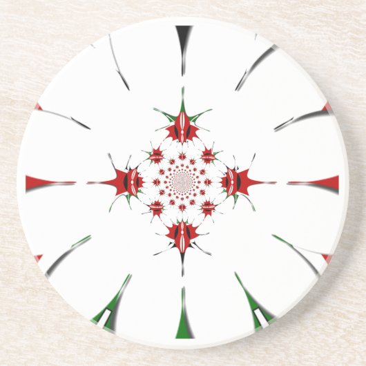 HAKUNA MATATA RED GREEN GETRÄNKEUNTERSETZER (Vorne)