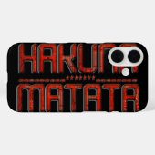 Hakuna Matata Red Stars Techno Case-Mate iPhone Hülle (Rückseite (Horizontal))