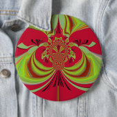 Hakuna Matata rotes gelbes Design Button (Beispiel)