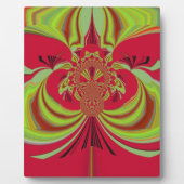 Hakuna Matata rotes gelbes Design Fotoplatte (Vorderseite)