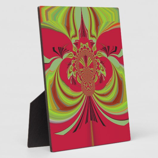 Hakuna Matata rotes gelbes Design Fotoplatte (Seite)