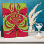 Hakuna Matata rotes gelbes Design Fotoplatte (Seite)