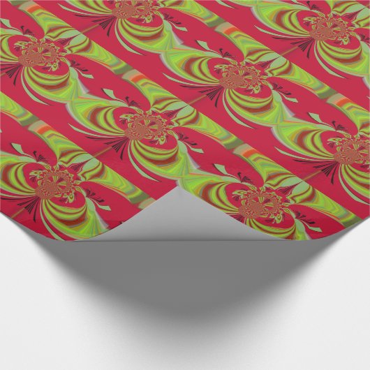 Hakuna Matata rotes gelbes Design Geschenkpapier (Ecke)