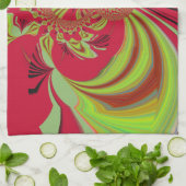 Hakuna Matata rotes gelbes Design Handtuch (Gefaltet)