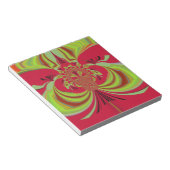 Hakuna Matata rotes gelbes Design Notizblock (angewinkelt)